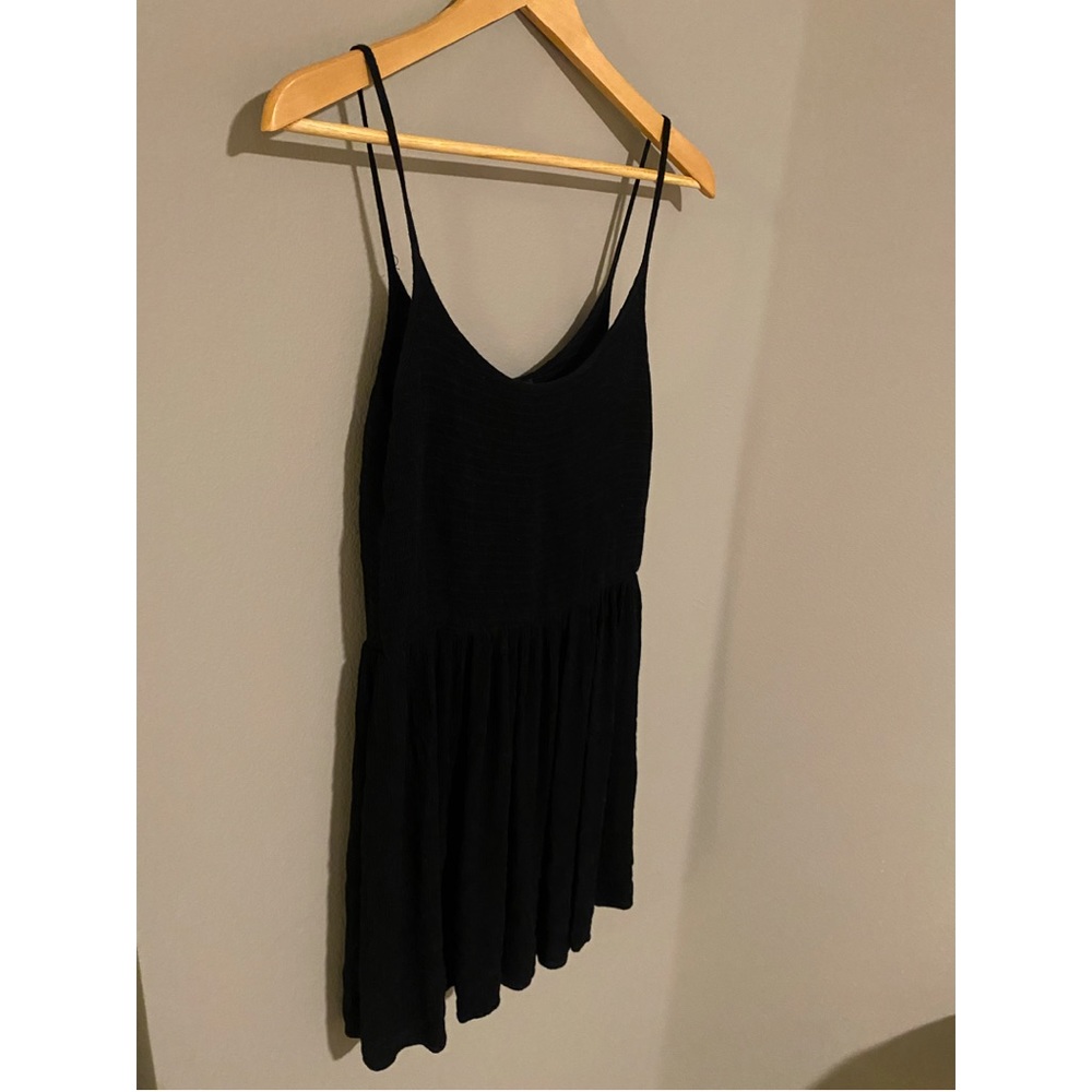 Simple strappy black sundress